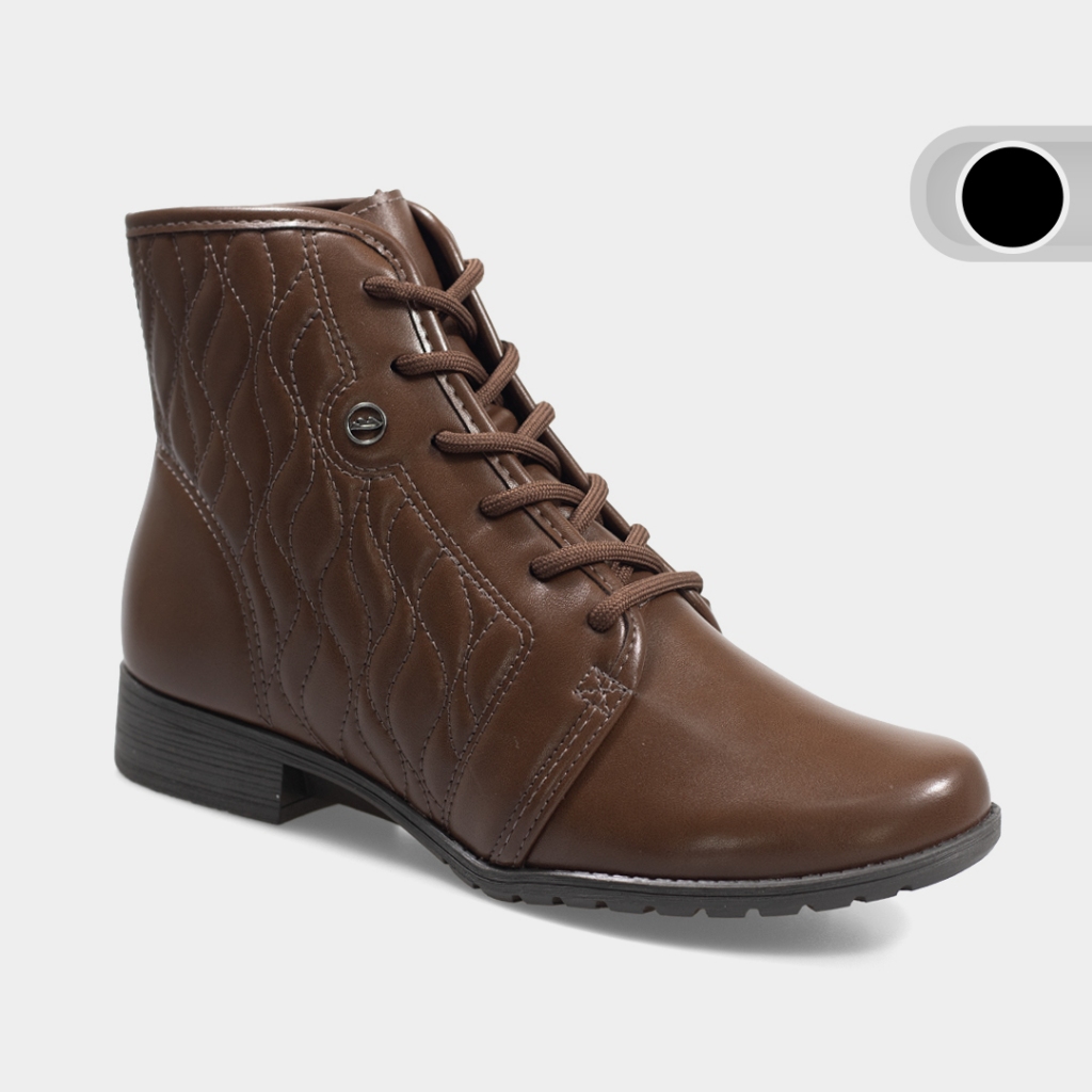 Bota Feminina Dakota Coturno Conforto Dia a Dia Casual Salto Baixo Cano Baixo Bico Redondo D2181 em Oferta na Shopee