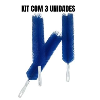 kit 3 Escova De Ventilador Flexível Microfibra Removedor De Poeira Doméstica Limpeza Dobrável Ar Condicionado Obturador