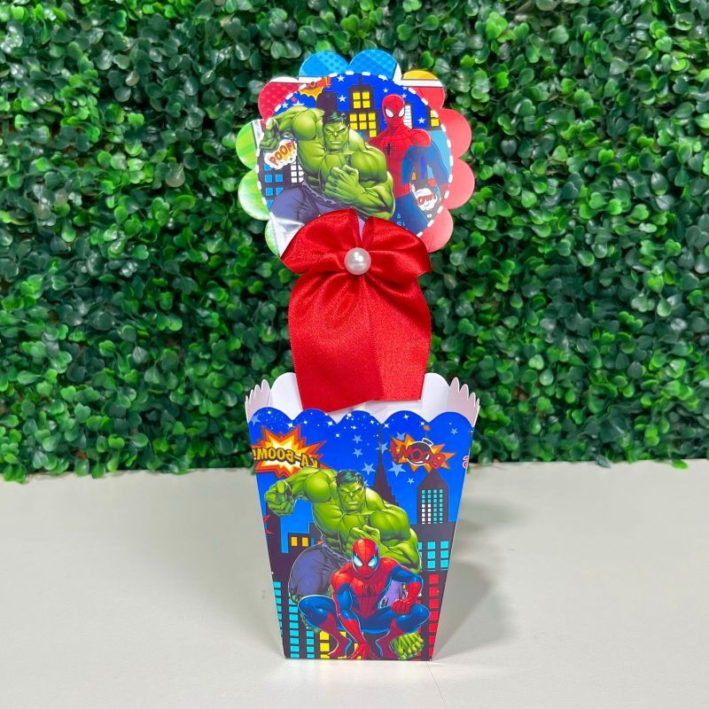 Centro de mesa cachepot Personalizadas HULK E HOMEM ARANHA para Decoração de Festas/ Lembrancinhas-/ festa infantil/