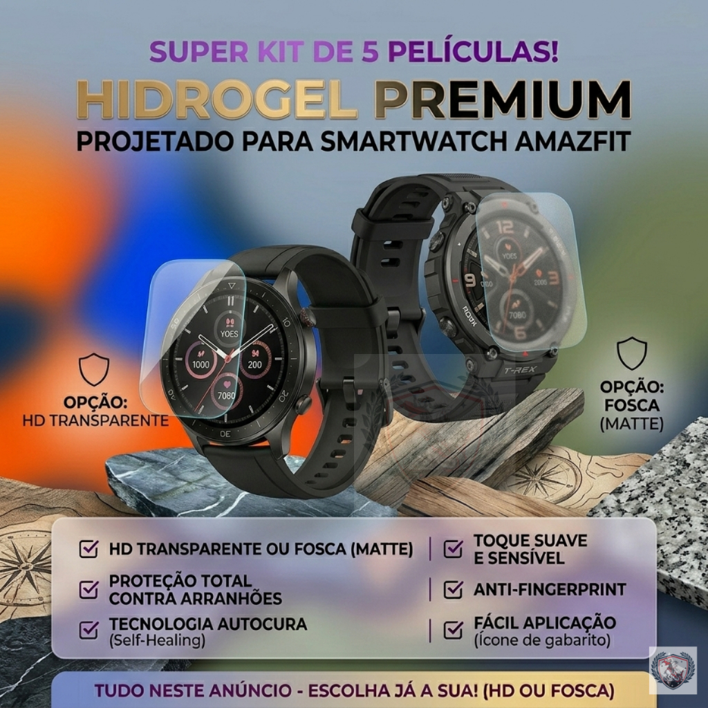 5, 3, 1 Película Hidrogel Para Amazfit Pace T-Rex POP Pro Ultra Relógio Inteligente GTS 3 4 Mini GTR 4 3 Bip U Bip 3 em Oferta na Shopee
