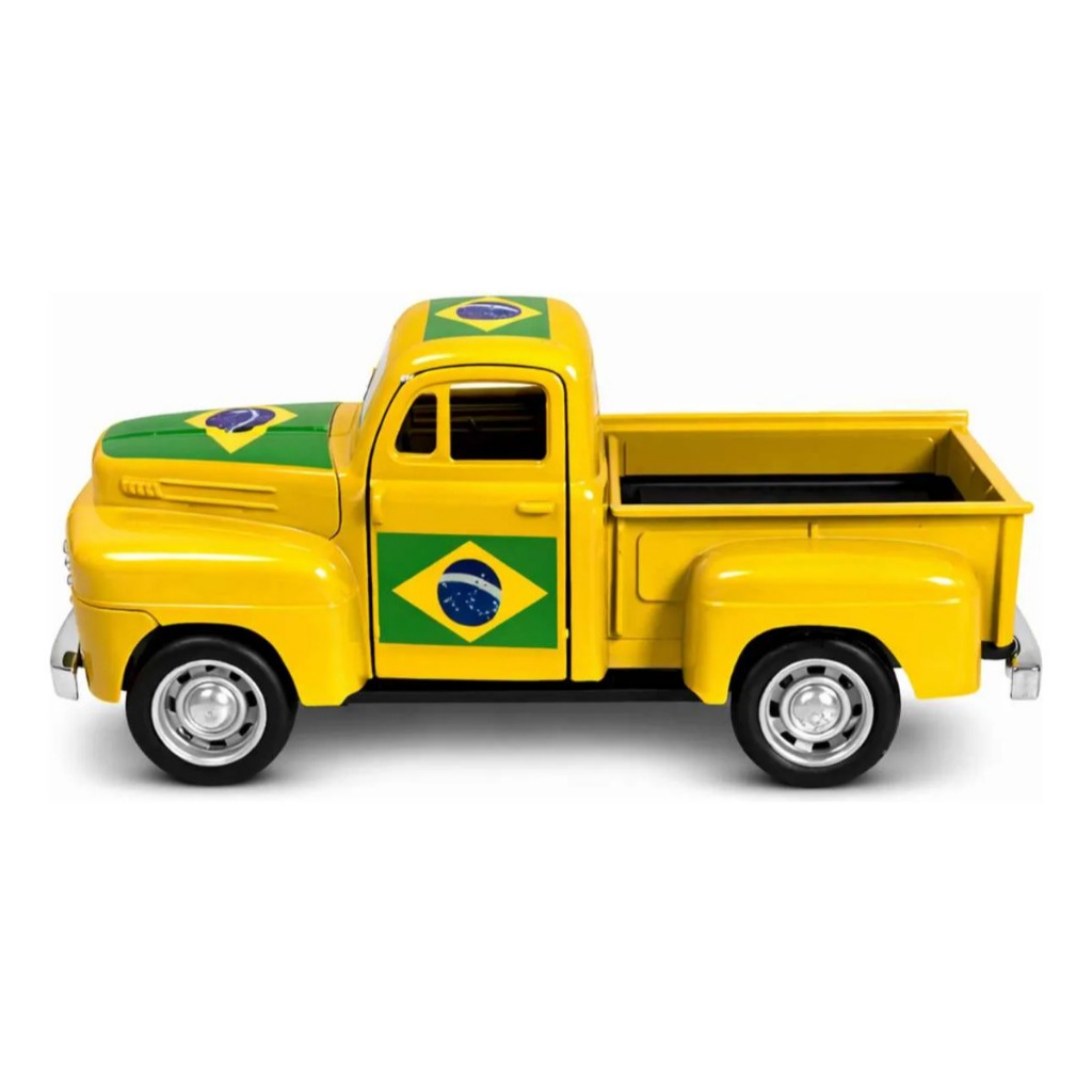Miniatura Pickup Chevrolet 1950 Metal Carro Antigo Fricção Colecionável