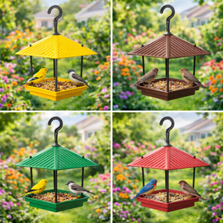 Alimentador para passaros livres em plastico resistente ao tempo em Oferta na Shopee