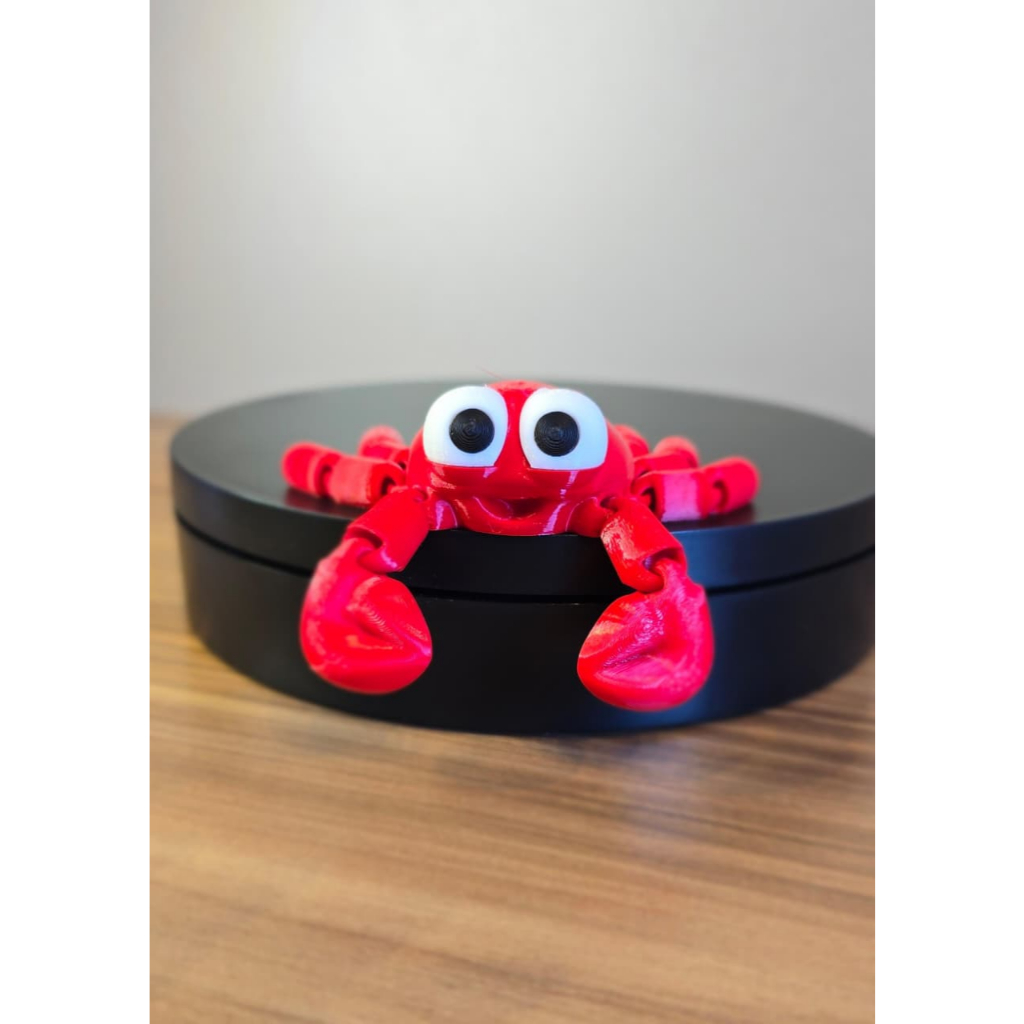 Caranguejo Articulado 3D Fidget Sensorial Antiestresse Flexível
