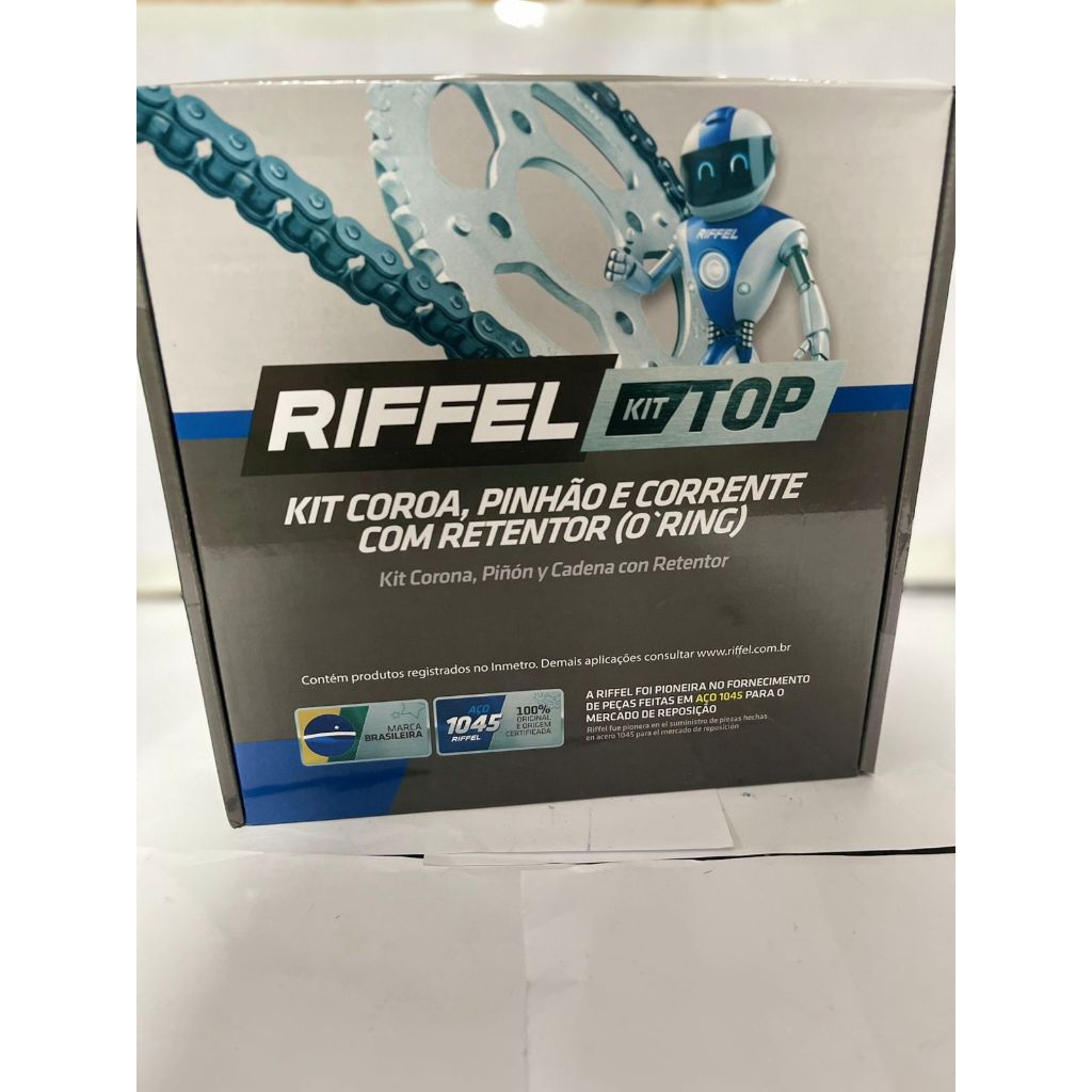 Kit Relação Moto Honda Xre 190 2016 A 2023 Original Riffel COD:91190