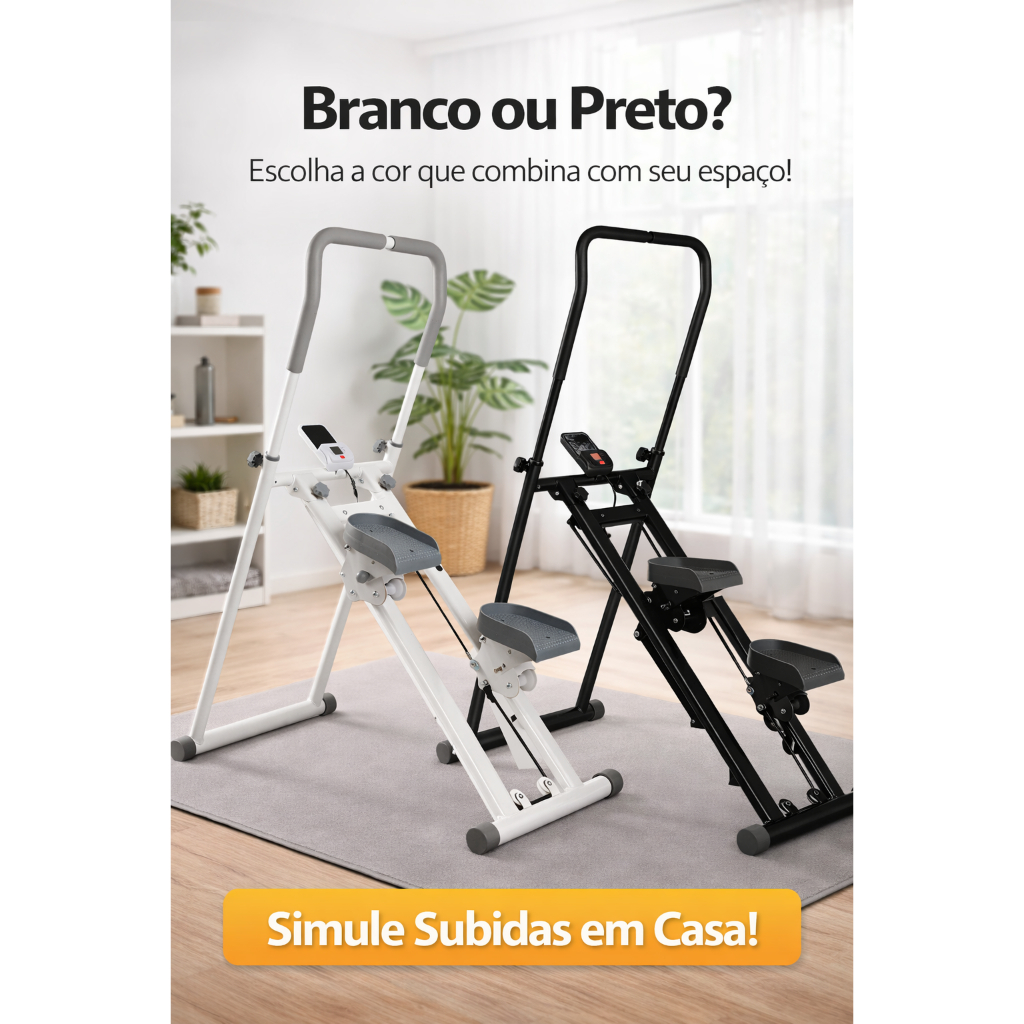 Simulador De Caminhada Escada Dobrável 130kg Dispaly