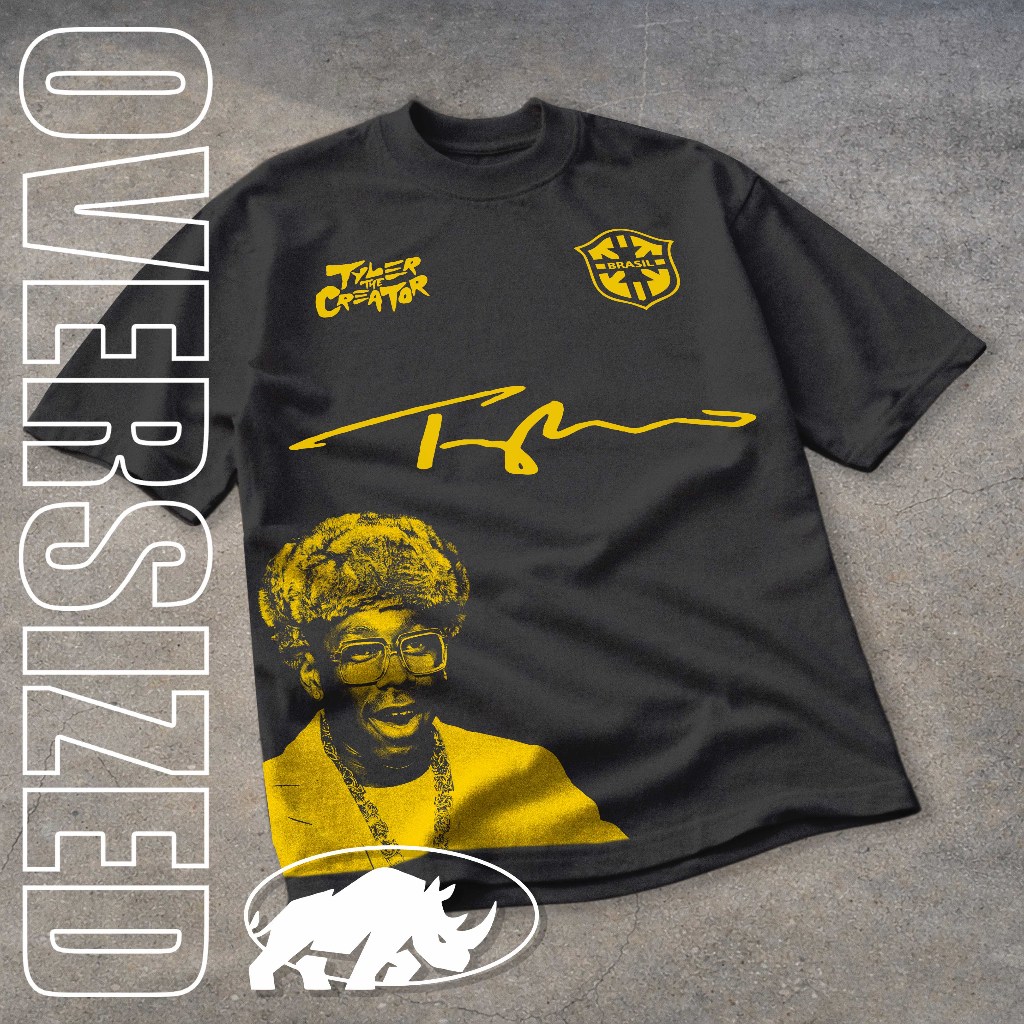 Camiseta Oversized Tyler The Creator Camisa Igor Hip Hop Rap Streetwear Unissex Gola Alta Grossa Premium Swag Americana