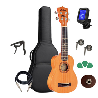 Kit Ukulele Shelby Soprano Su21m Eletrico Capa + Afinador em Oferta na Shopee