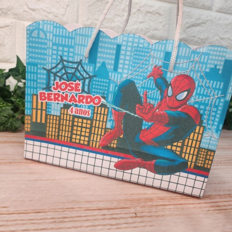 Sacolinha Homem Aranha Personalizada l Sacolinha l Lembrançinha l Festa Infantil l Festa Homem Aranha