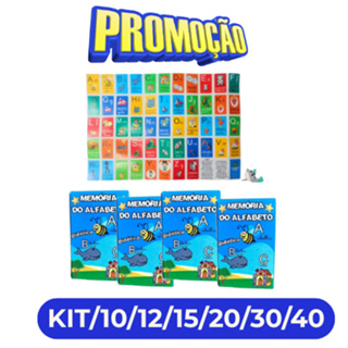 Kit 10/12/15/20/30/40 JOGO DA MEMORIA DO ALFABETO DIDATICO LEMBRANCINHAS ANIVERSARIO em Oferta na Shopee