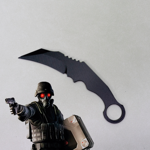 Réplica Faca Karambit de Combate Resident Evil Requiem Chris Hunk Cosplay Decoração Impressão 3D