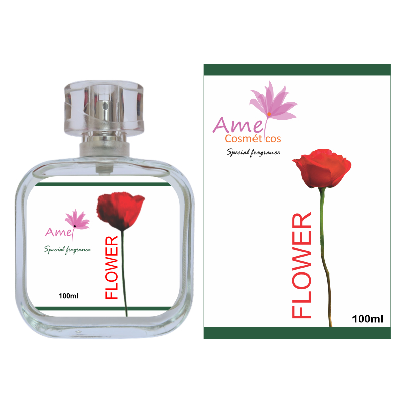 Perfume Flower Feminino Amei Cosméticos Alta Fixação 33% de Essência Importada EDP
