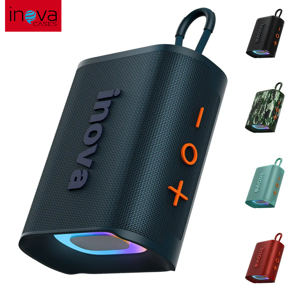 INOVA Caixa De Som Bluetooth Caixinha Som Portátil Potente Tws Com Rádio Rgb Inova Caixinha À Prova D'água Ipx67 em Oferta na Shopee