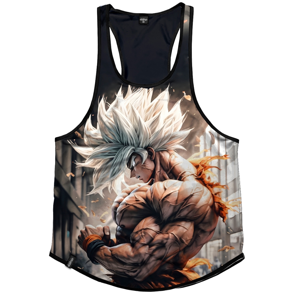 Regata Masculina cavada Dry fit Dragon Ball Goku