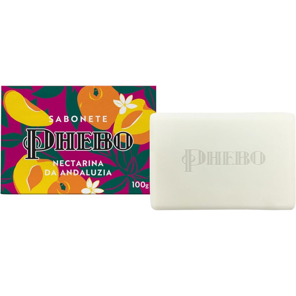 Kit 6un Sabonetes Em Barra Phebo Nectarina Da Andaluzia Com 100g