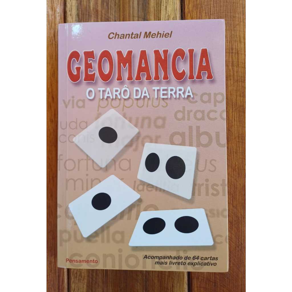 Livro Geomancia o tarô da Terra - Acompanha 64 Cartas mais livreto explicativo/ Tarô/ Chantal Mehiel