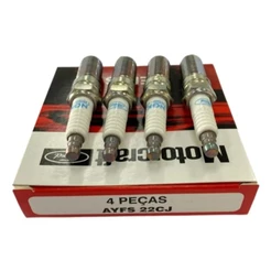 Jogo vela Ford Fiesta/Ka/Ecosport/Courier/Focus Motor Zetec Rocam 1.0 e 1.6 - Motorcraft AYFS22CJ