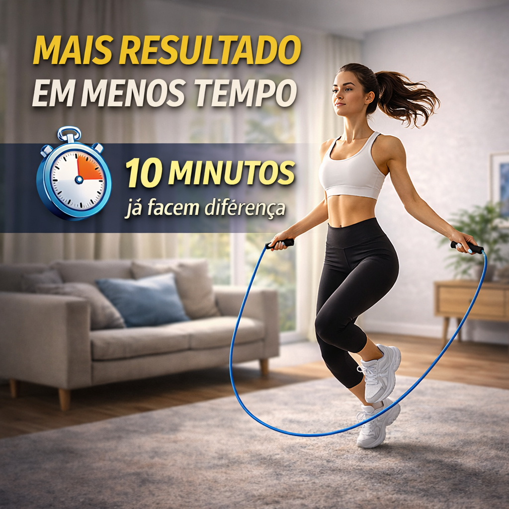 Corda De Pular Slim Pvc 3 Metros Com Girador Prottector Azul Corda Para Exercícios Físicos — imagem 2 de 2