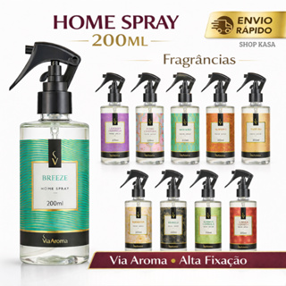 Home Spray Via Aroma 200ml | Aromatizador de Ambientes | Perfume para Casa | Linha Clássica em Oferta na Shopee