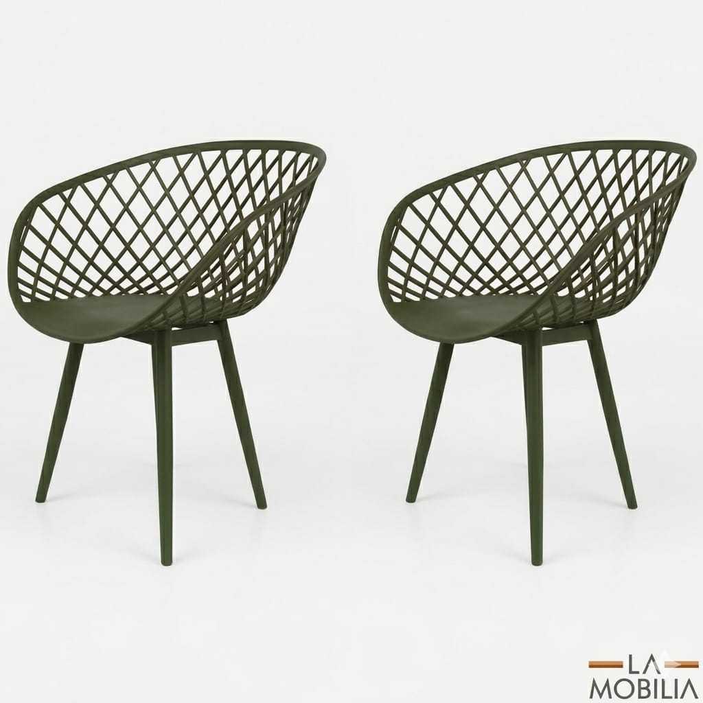 Conjunto 2 Cadeiras Ayla Sidera Clarice Pp Garden Cores Diversas