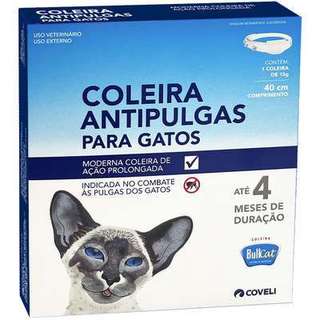 Bullcat Coleira Antipulgas Coveli para Gatos - 15 g