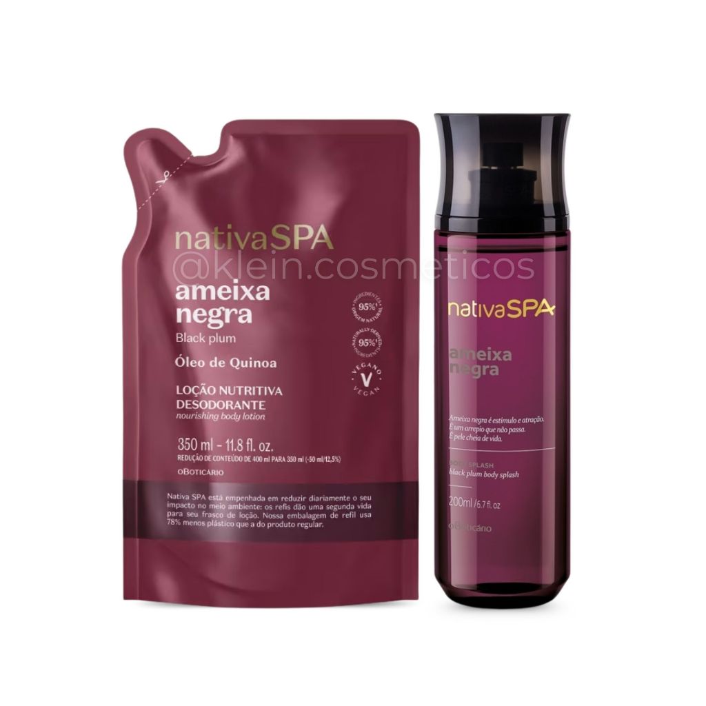Combo Nativa SPA Ameixa Negra (Body Splash + Hidratante Refil) - oBoticário | NOVOS e ORIGINAIS
