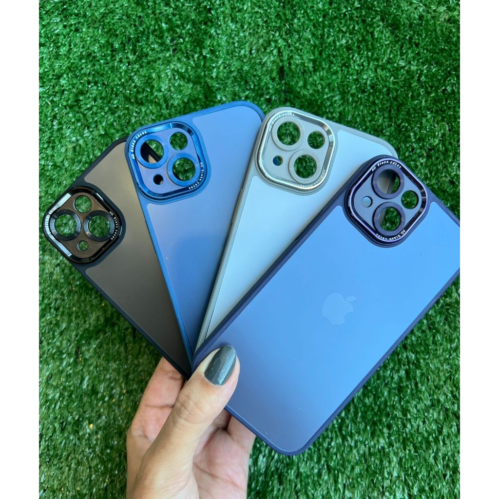 Capa Capinha Case para Iphone  13/14 Vidro Fino Magnética Efeito Espelhado Premium AG Glass