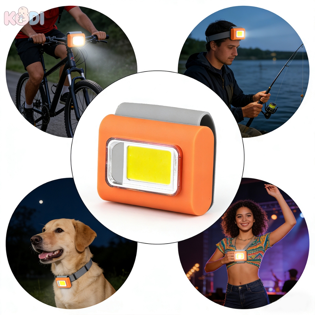 Lanterna LED Recarregável - Versátil para Ciclismo, Pesca, Trilhas e Cachorros -N5
