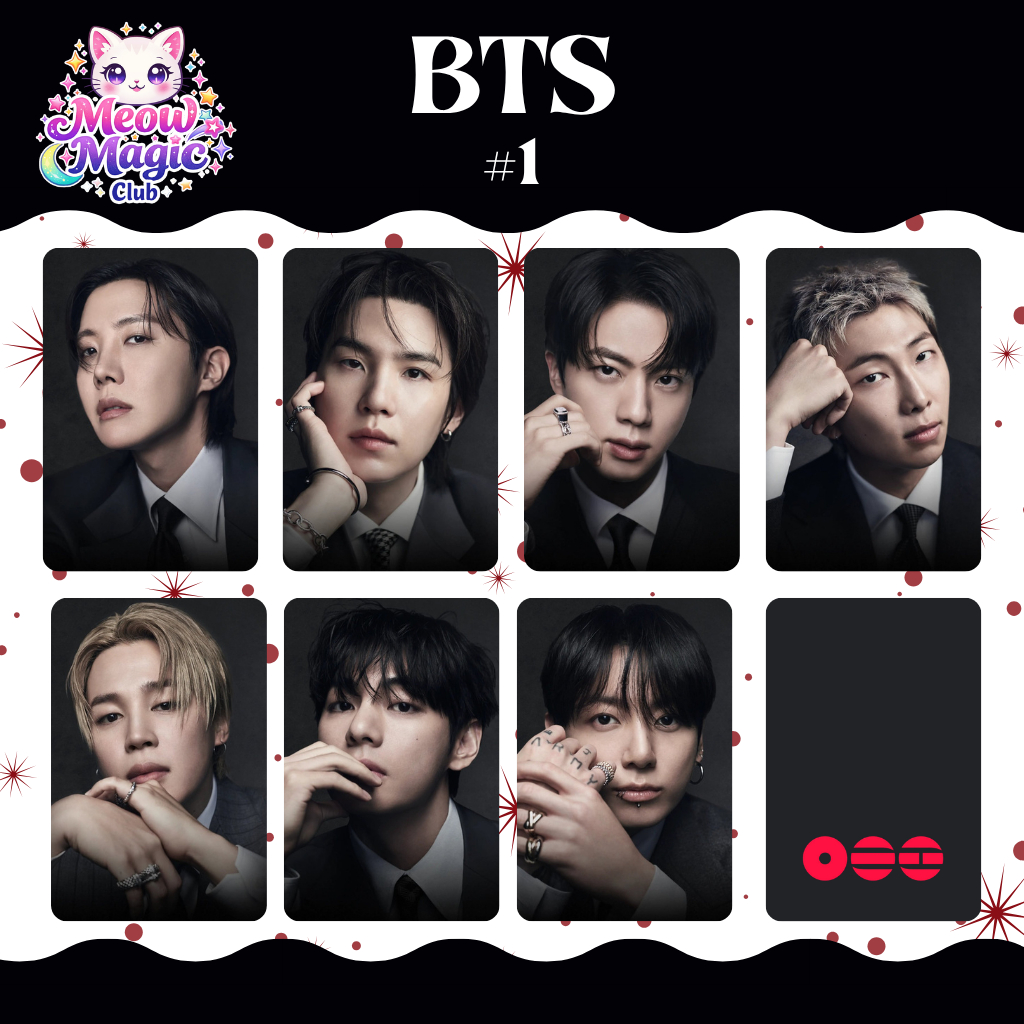Photocard BTS Arirang Fanmade - Frente e Verso