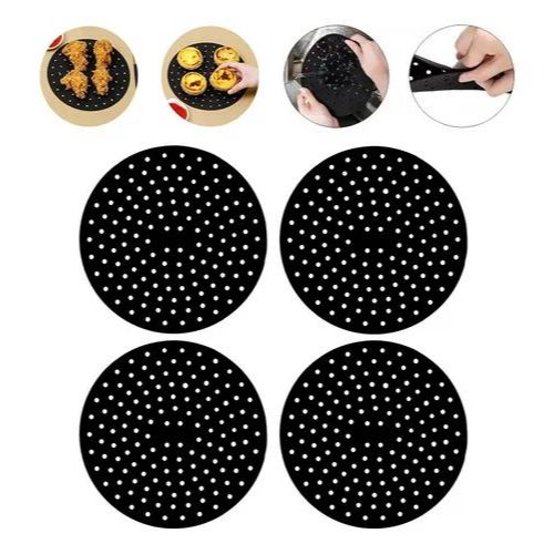 Kit 4 Tapete Silicone Fogão de Indução Almofada de Silicone Protetora Para Fogão de Indução