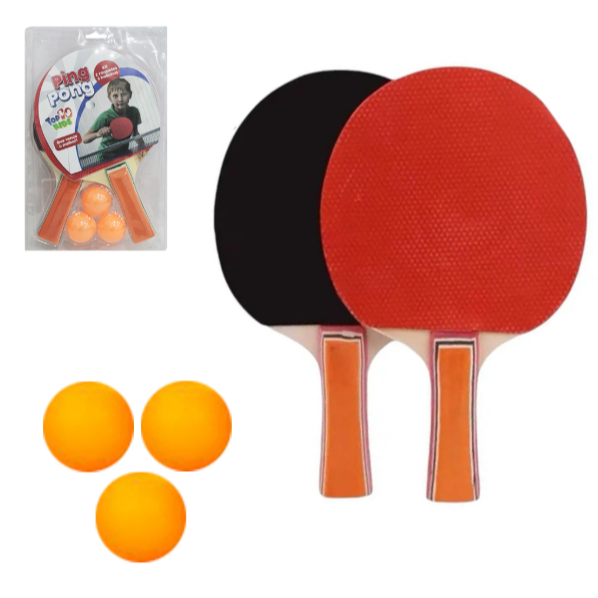 Kit Ping Pong Completo 2 Raquetes + Bolas Alta Qualidade Tênis de Mesa Ou 6 Bolas Avulsas