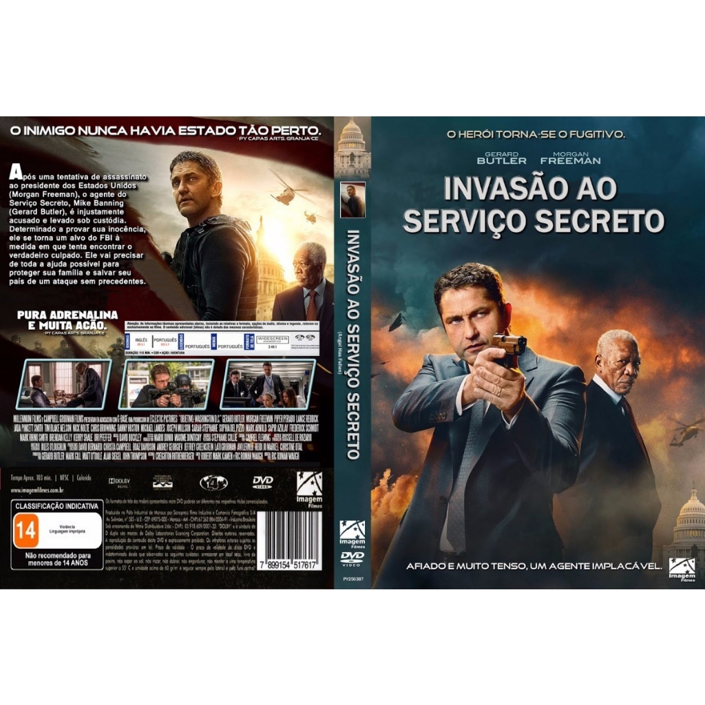 Invasão ao Serviço Secreto Gerard Butler, Morgan Freeman DUBLADO LEGENDADO   Dedicado e sempre focado em seu trabalho, o