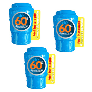 Kit 3 Bloqueador de Ar Água Redutor Consumo Hidrômetro Economiza Conta Fácil Instalação Universal em Oferta na Shopee