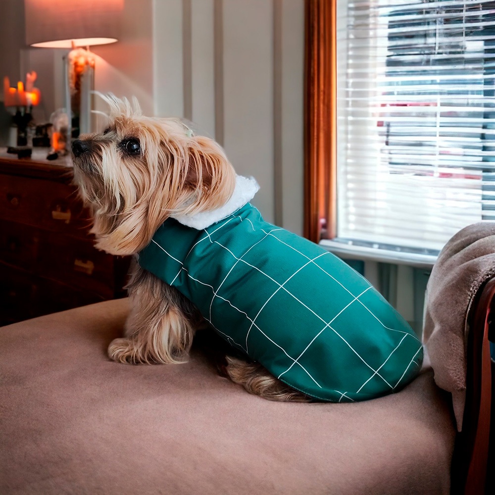 Roupa capa pet frio inverno ajustável 13 tamanhos fácil de colocar cachorro e gato square