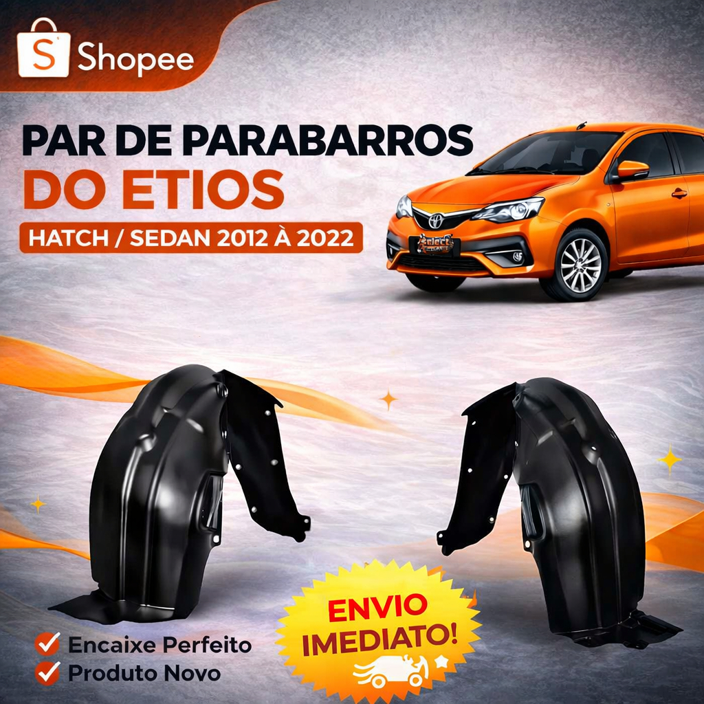 Par de Para Barros do Etios Hatch & Sedan 2012 2013 2014 2015 A 2022