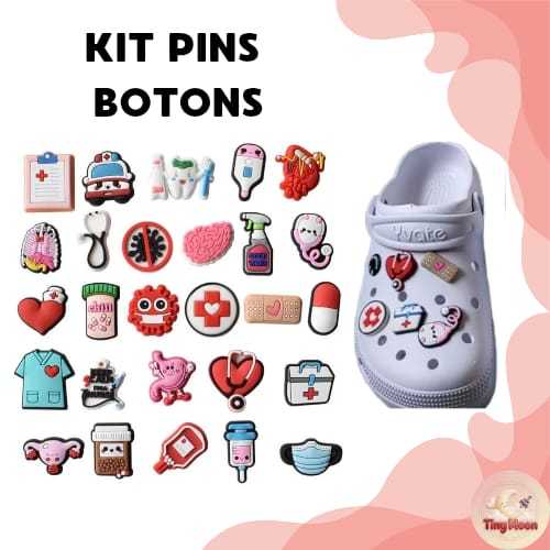 Pins Botons Enfermagem Medicina Kit Com  4 a 16 Unidades