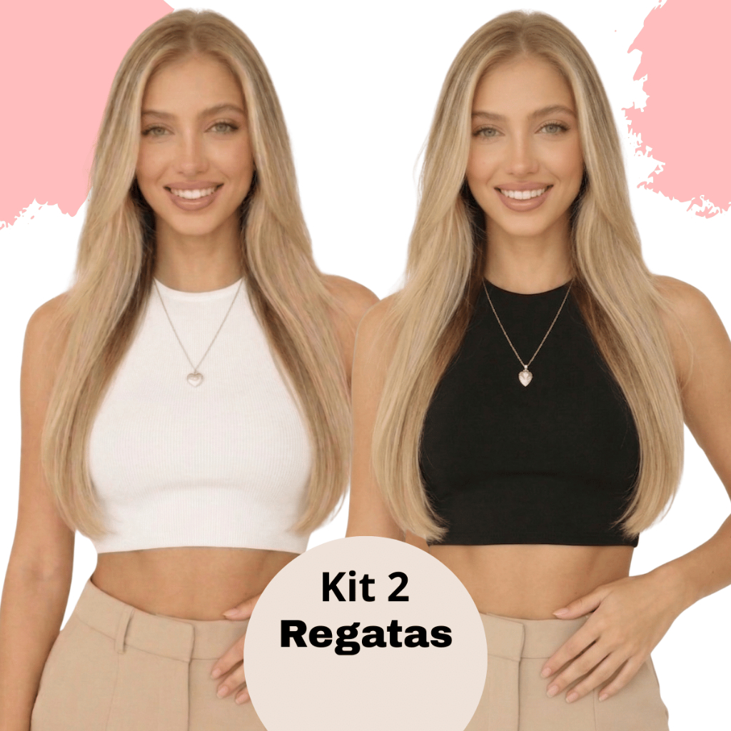 Kit2 Regata Top Cropped Blusinha Feminina Forro Duplo Básica Elegante Moda Premium Para Academia Festas Preto Marrom em Oferta na Shopee