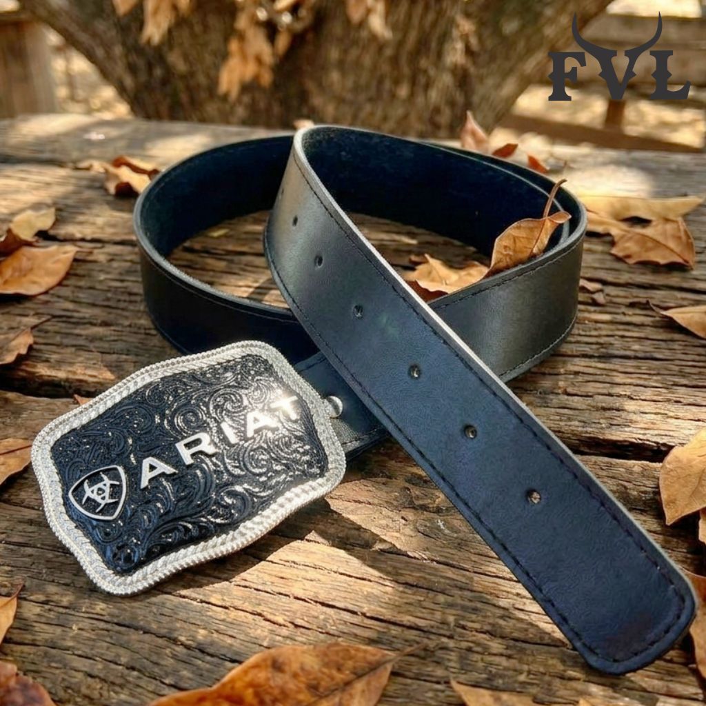 Cinto Country Ariat Masculino Feminino Rodeio Festa Peão Western Cavalgada Qualidade Premium Elegante Traiado Bruto