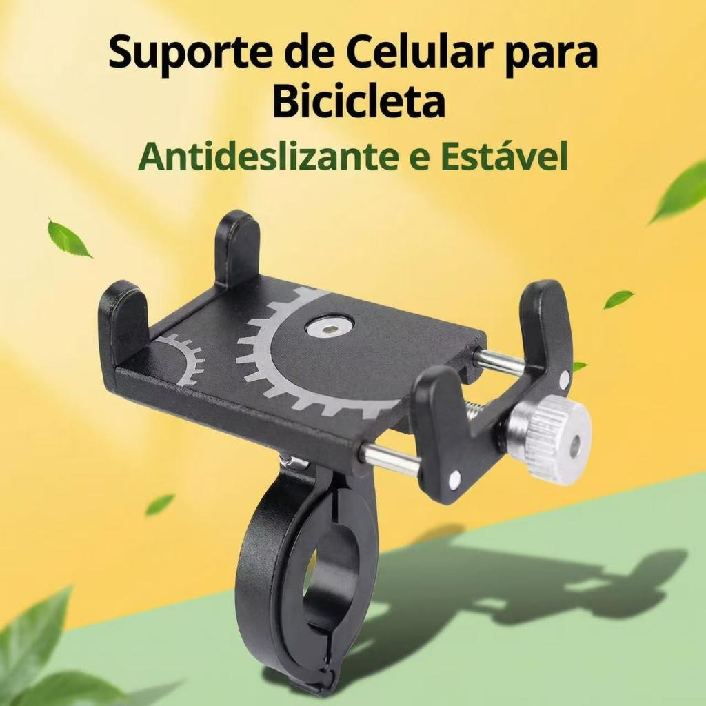Suporte Alumínio De Guidão De Bike E Moto Para Celular GPS Resistente Mapas Entregas Ciclismo