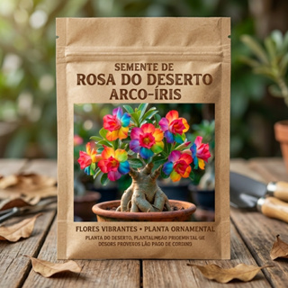 Sementes de Rosa do Deserto (Adenium obesum) – Flores Arco-Íris em Oferta na Shopee