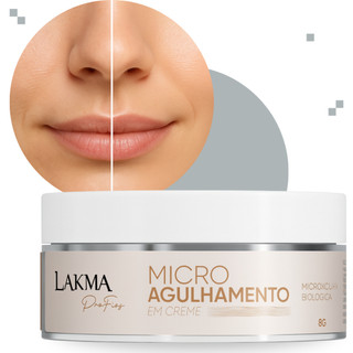 Microagulhamento Biológico em Creme Lakma Crescimento Fios Espiculite Renovação Sem Dor Dia/Noite