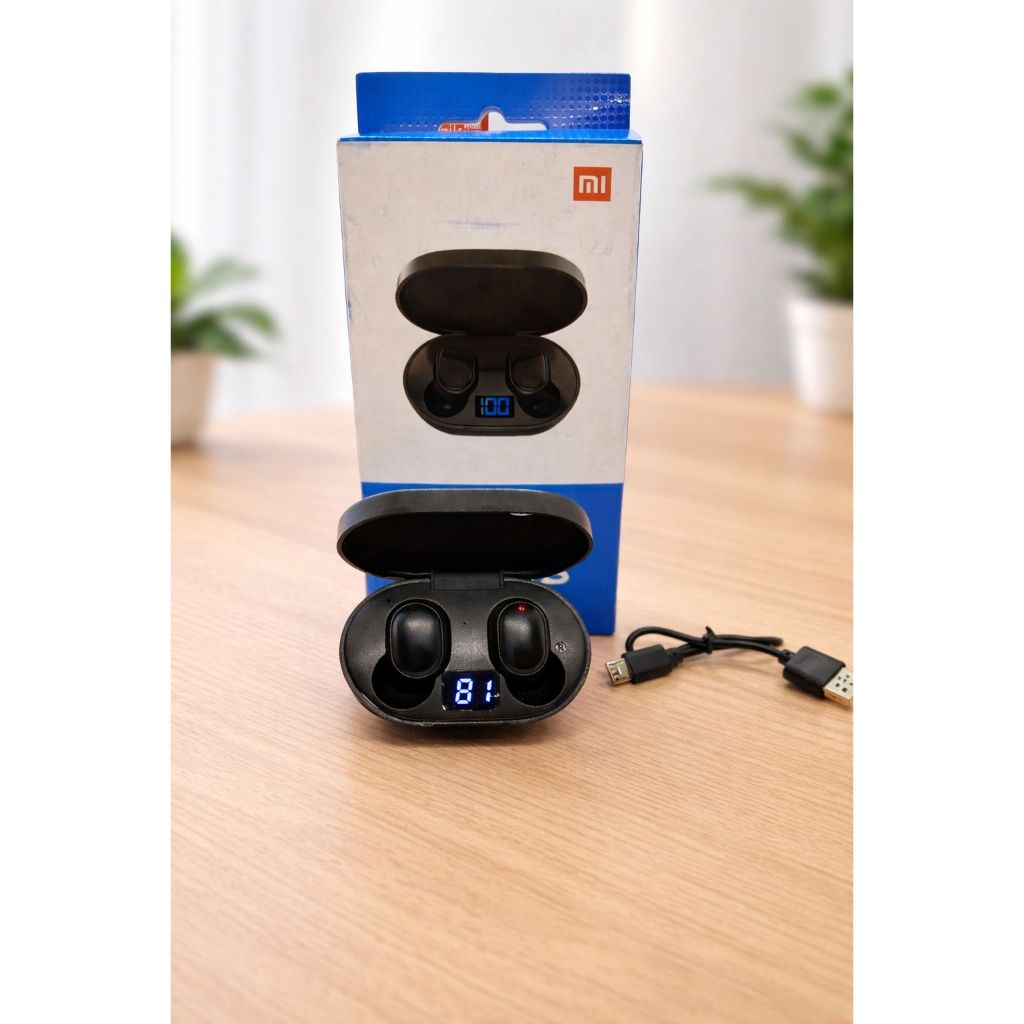 Fone Sem Fio Wireless Redmi Airdots Xiaomi TWS Bluetooth Preto