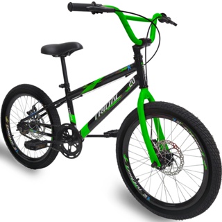 Bicicleta Aro 20 Infantil Cross Freeride com Freio a Disco Tridal Bike em Oferta na Shopee