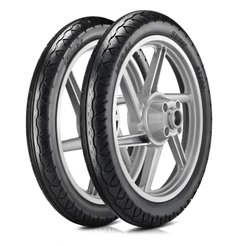 Par Pneu Vipal 275-17 e 80/100-14 ST200 Pop 110i 100 Biz 125 110 100 Shineray Jet 50 Uso Com Câmara