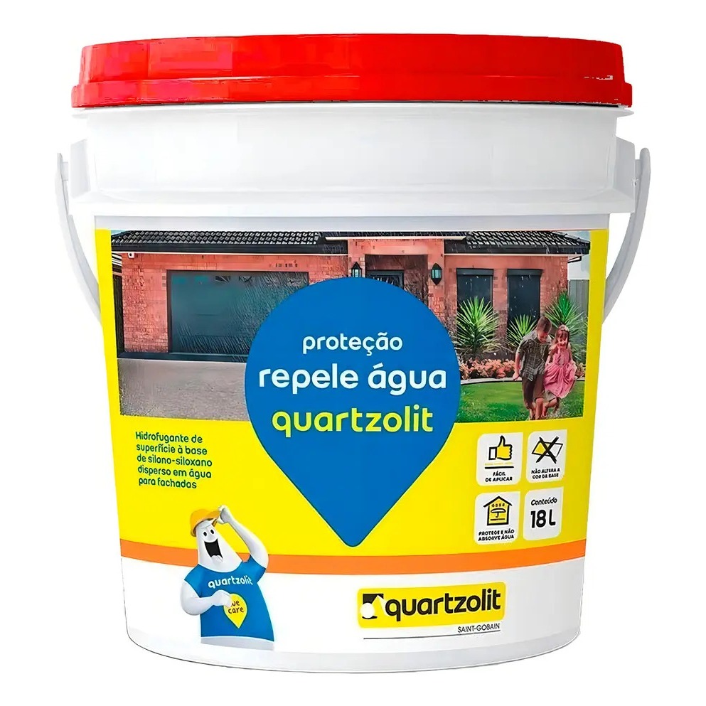 Hidrofugante Repele Agua Quartzolit - Balde 18lts Cor Incolor