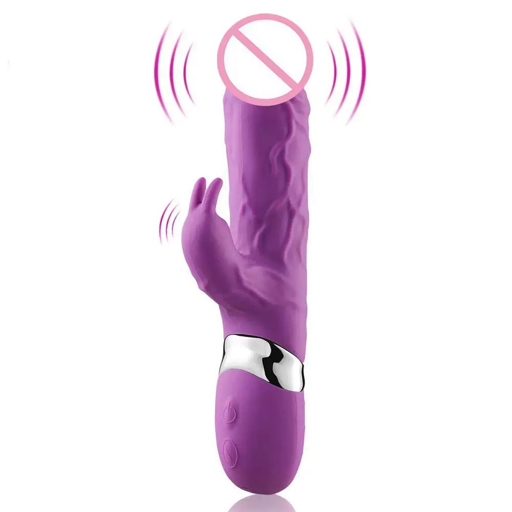 Vibrador Pênis Recarregável Toque Macio 10 modos de vibração LX-14