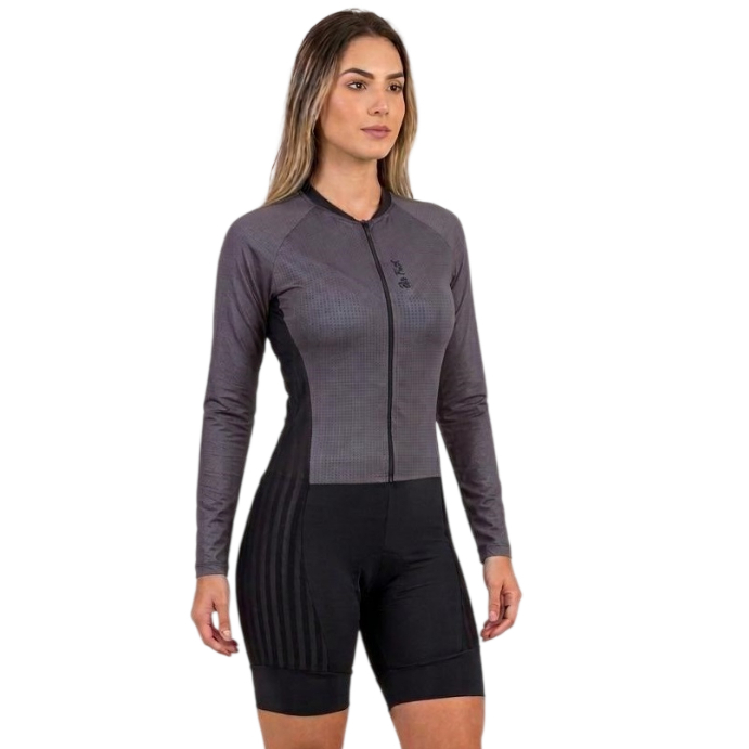 Macaquinho Feminino de Ciclismo Macacão bike Ciclista bicicleta uniforme ciclista be fast forro em gel
