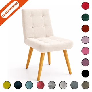 Poltrona Cadeira Eames Pés Palito Estofada Para Sala Consultório Escritório Aninha Poltronas