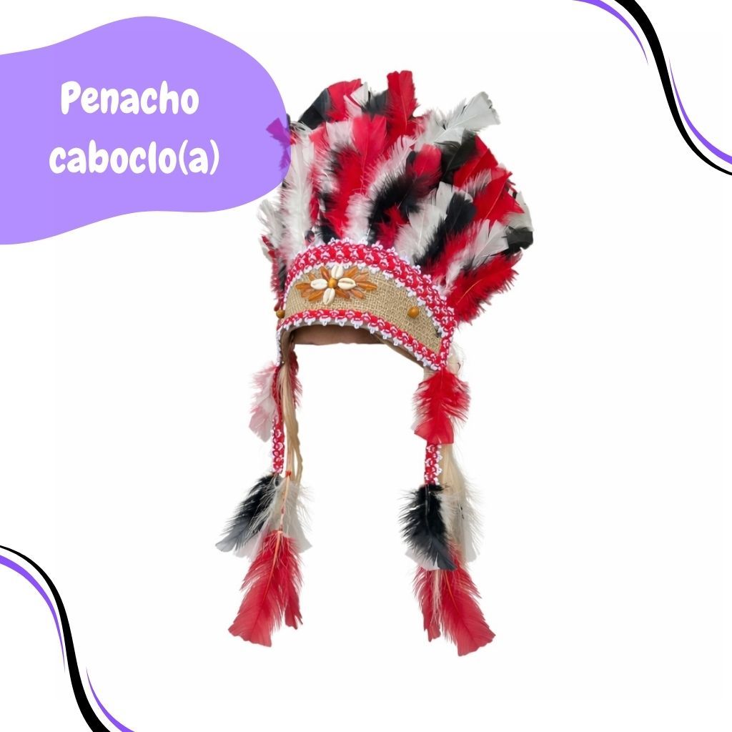Cocar Penacho Caboclo Cobra Coral Umbanda Candomblé