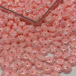 Miçanga Pitanga 3x6mm em Acrílico Entremeio Para Artesanato 10 Gramas
