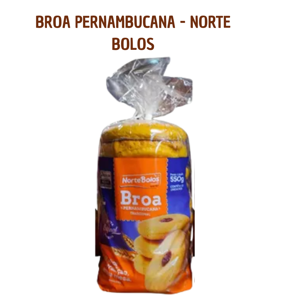 Broa Nordestina Tradicional  550G– Pacote com 10 Unidades